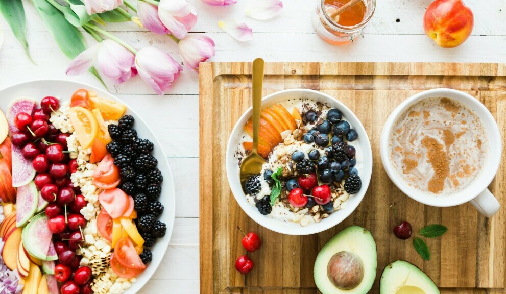 variety of different health foods