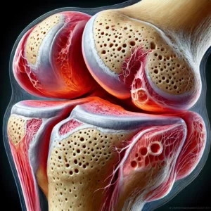 medical picture of joint with osteoarthritis