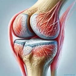 medical illustration of wear and tear joint