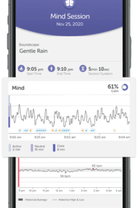 MindSession app on phone
