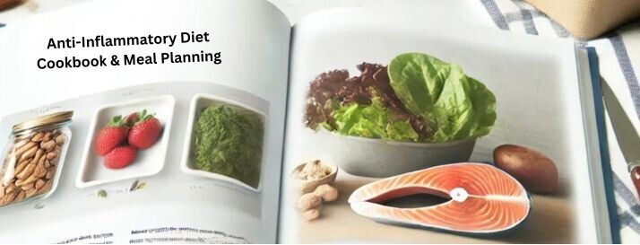 image of an anti-inflammatory diet cookbook and meal planner